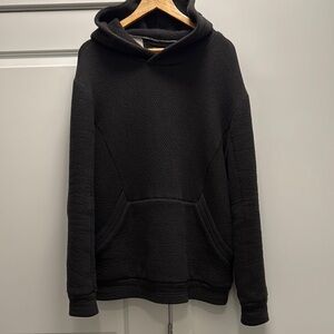 Helmut Lang Waffle Black Hoodie
